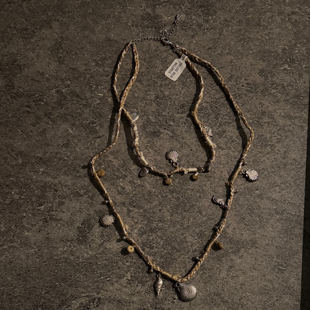 Boho Shell Charm Layered Natural Necklace